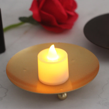 LED Candle Base with Iron Plate – For Flameless & Wax Candles